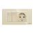 Intrerupator Dublu Cap Scara + Priza cu Rama din Sticla LUXION, Standard Italian, 4M SmartElectro IntelligentHouse