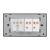 Intrerupator Dublu Cap Scara + Priza cu Rama din Sticla LUXION, Standard Italian, 4M SmartElectro IntelligentHouse