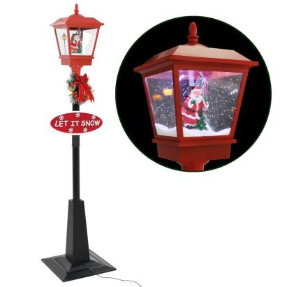 Felinar stradal cu moș Crăciun, LED, 180 cm GartenMobel Dekor