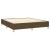 Pat box spring cu saltea, maro închis, 160x200 cm, textil GartenMobel Dekor