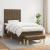 Pat box spring cu saltea, maro închis, 90x190 cm, textil GartenMobel Dekor