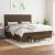 Pat box spring cu saltea, maro închis, 160x200 cm, textil GartenMobel Dekor