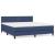 Pat box spring cu saltea, albastru, 180x200 cm, material textil GartenMobel Dekor