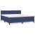 Pat box spring cu saltea, albastru, 180x200 cm, material textil GartenMobel Dekor