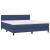 Pat box spring cu saltea, albastru, 180x200 cm, material textil GartenMobel Dekor