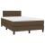 Pat box spring cu saltea, maro închis, 120x200 cm, textil GartenMobel Dekor