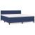 Pat box spring cu saltea, albastru, 180x200 cm, material textil GartenMobel Dekor