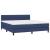 Pat box spring cu saltea, albastru, 180x200 cm, material textil GartenMobel Dekor