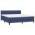 Pat box spring cu saltea, albastru, 180x200 cm, material textil GartenMobel Dekor