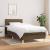 Pat box spring cu saltea, maro închis, 90x190 cm, textil GartenMobel Dekor