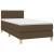 Pat box spring cu saltea, maro închis, 90x190 cm, textil GartenMobel Dekor
