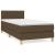Pat box spring cu saltea, maro închis, 90x190 cm, textil GartenMobel Dekor