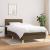 Pat box spring cu saltea, maro închis, 90x190 cm, textil GartenMobel Dekor