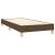 Pat box spring cu saltea, maro închis, 90x190 cm, textil GartenMobel Dekor