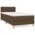 Pat box spring cu saltea, maro închis, 90x190 cm, textil GartenMobel Dekor