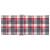 Perne scaun spătar înalt 2 buc. roșu carouri 120x50x3 cm textil GartenMobel Dekor