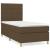Pat box spring cu saltea, maro închis, 90x190 cm, textil GartenMobel Dekor