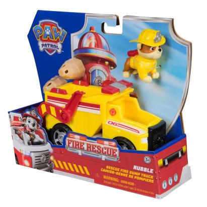 PATRULA CATELUSILOR VEHICUL DE SALVARE MASINA DE POMPIERI SI FIGURINA RUBBLE SuperHeroes ToysZone