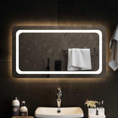 Oglindă de baie cu LED, 90x50 cm GartenMobel Dekor