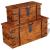 Set cufere de depozitare, 2 buc., lemn masiv GartenMobel Dekor
