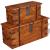 Set cufere de depozitare, 2 buc., lemn masiv GartenMobel Dekor