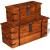 Set cufere de depozitare, 2 buc., lemn masiv GartenMobel Dekor