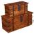 Set cufere de depozitare, 2 buc., lemn masiv GartenMobel Dekor