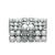 Set globuri de Crăciun 100 de piese, 3/4/6 cm, argintiu GartenMobel Dekor