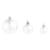 Set globuri de Crăciun 100 de piese, 3/4/6 cm, argintiu GartenMobel Dekor