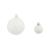 Set globuri de Crăciun 100 de piese, 3/4/6 cm, alb/gri GartenMobel Dekor