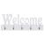 Cuier de perete WELCOME, alb, 74 x 29,5 cm GartenMobel Dekor