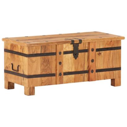 Cufăr, 90 x 40 x 40 cm, lemn masiv de acacia GartenMobel Dekor