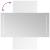 Oglindă de baie cu LED, 20x40 cm GartenMobel Dekor