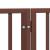 Poartă câini pliabilă cu ușă 12 panouri maro 960 cm, lemn plop GartenMobel Dekor