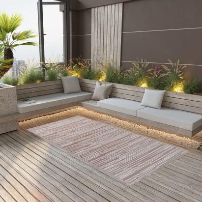 Covor de exterior, ARAKIL gri taupe, 140x200 cm, PP GartenMobel Dekor