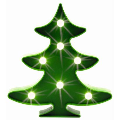 Figurina luminoasa bradut, 7 led-uri, lumina alb calda, inaltime 22 cm MultiMark GlobalProd