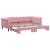 Pat de zi cu extensie, roz, 90x200 cm, catifea GartenMobel Dekor