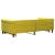 Pat de zi cu extensie, galben, 100x200 cm, catifea GartenMobel Dekor