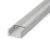 Profil U din aluminiu pt. benzi LED 1000x17x8mm Best CarHome