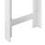 Masa tip Bar Danderyd din PAL Melaminat cu 3 Rafturi, Culoare Alb, Dimensiuni 120x60x105,5 cm