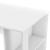 Masa tip Bar Danderyd din PAL Melaminat cu 3 Rafturi, Culoare Alb, Dimensiuni 120x60x105,5 cm