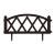 Bordura pt. pat de flori / gard - extensibil, 59,5 x 24 cm - Negru Best CarHome