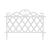 Bordura pt. pat de flori / gard - 47 x 36 cm - alb Best CarHome