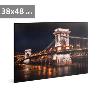 FAMILY POUND - Tablou cu LED - "Podul cu lanturi -  2 x AA, 38 x 48 cm Best CarHome