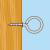 HANDY - Şurub cu ochi - 19 x 40 mm- 15 buc. / pachet Best CarHome