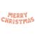 Balon de Crăciun "Merry Christmas” - auriu rosé Best CarHome