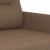 Set de canapele cu perne, 3 piese, maro, textil GartenMobel Dekor