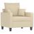 Set de canapele cu perne, 3 piese, crem, textil GartenMobel Dekor