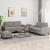 Set de canapele, 3 piese, gri taupe, textil GartenMobel Dekor