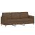 Set de canapele cu perne, 3 piese, maro, textil GartenMobel Dekor